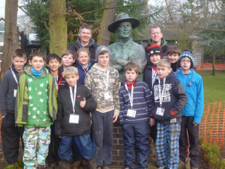 Scouts with Baden-Powell